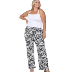 Floral Paisley Palazzo Pants - Plus