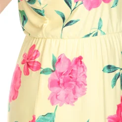 Floral Strap Maxi Dress - Plus