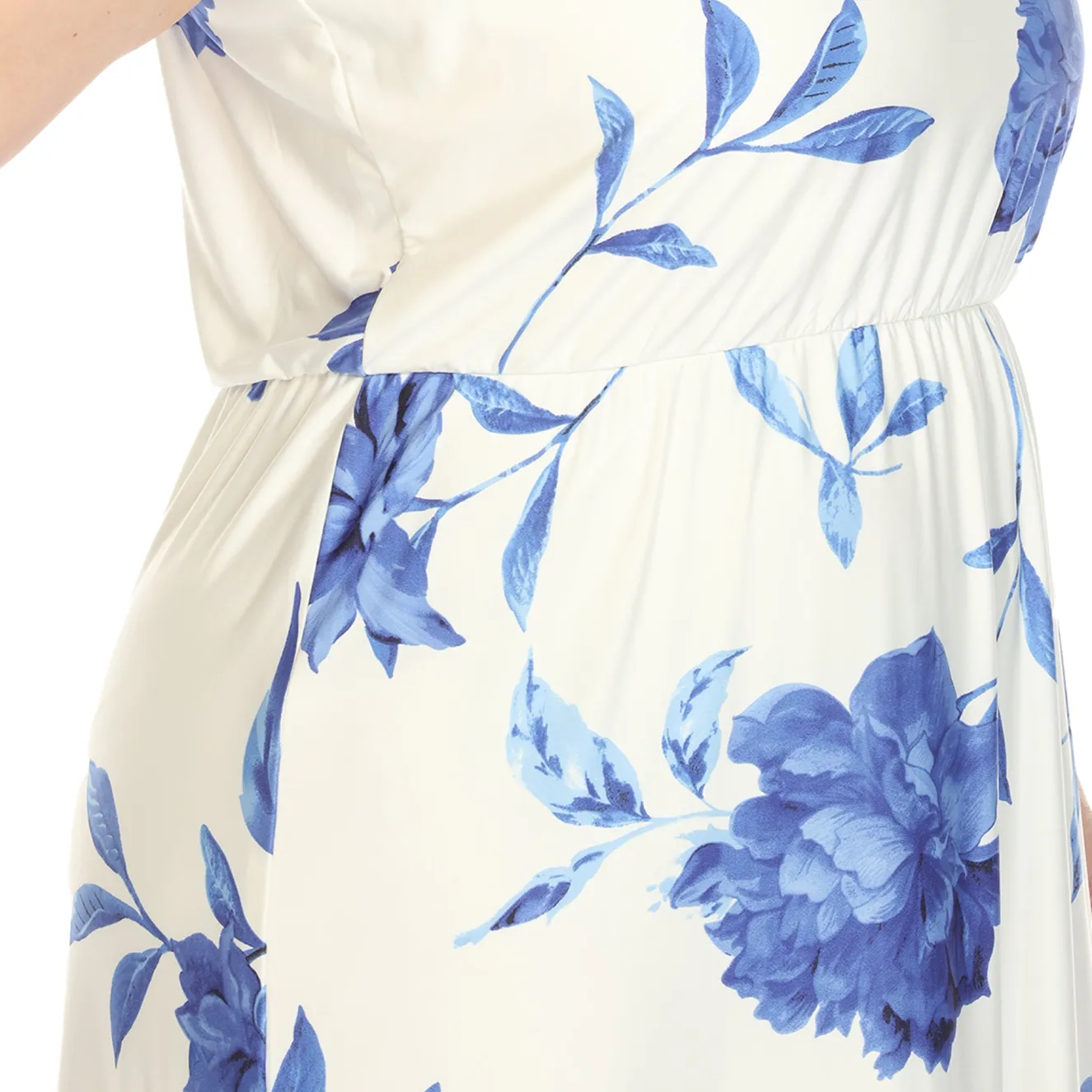 Floral Strap Maxi Dress - Plus