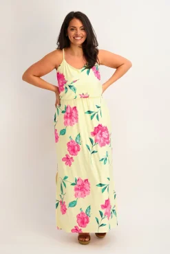 Floral Strap Maxi Dress - Plus