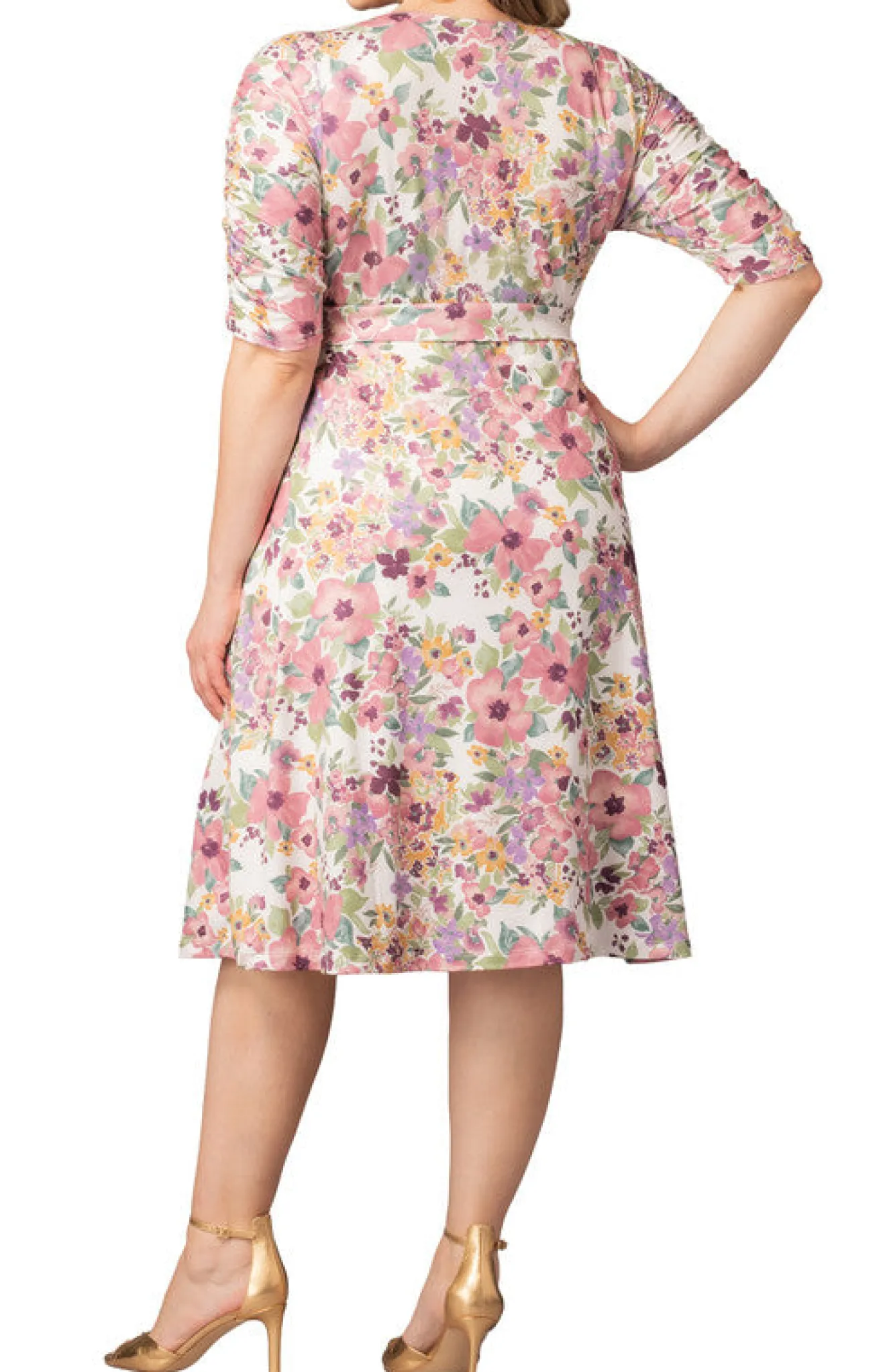 Gabriella Midi Dress - Mauve - Plus