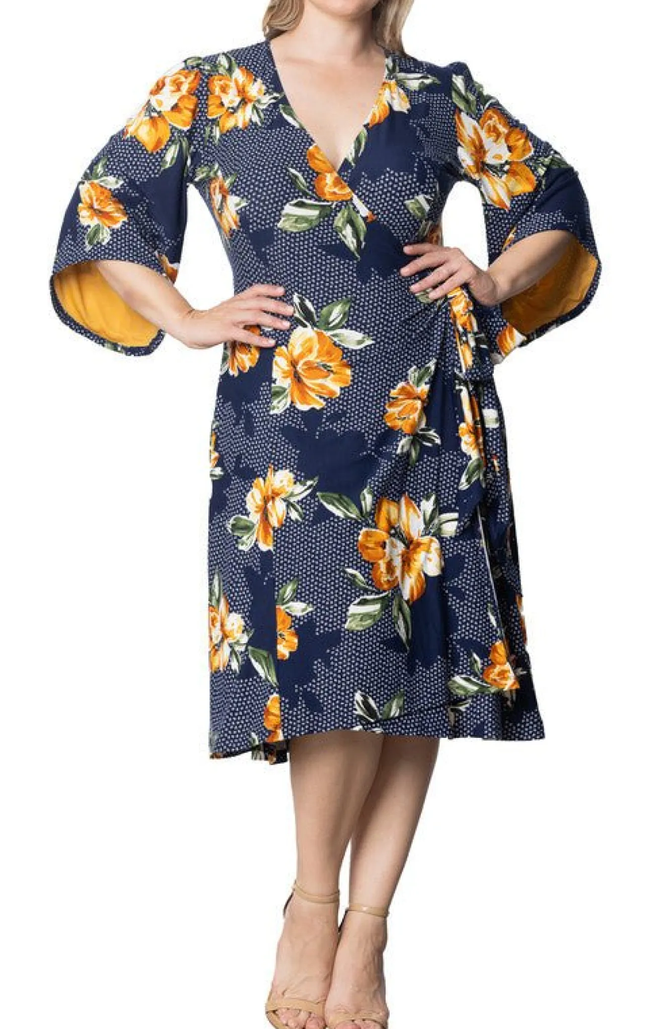 Gemini Wrap Dress - Plus