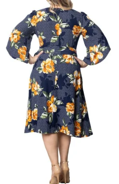 Gemini Wrap Dress - Plus