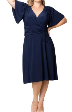Jemma Ruched Tie Dress - Plus