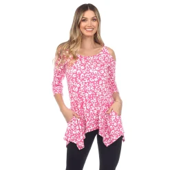 Leopard Cold Shoulder Tunic