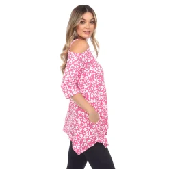 Leopard Cold Shoulder Tunic