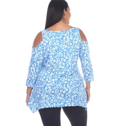 Leopard Cold Shoulder Tunic - Plus