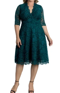 Mademoiselle Lace Cocktail Dress - Plus