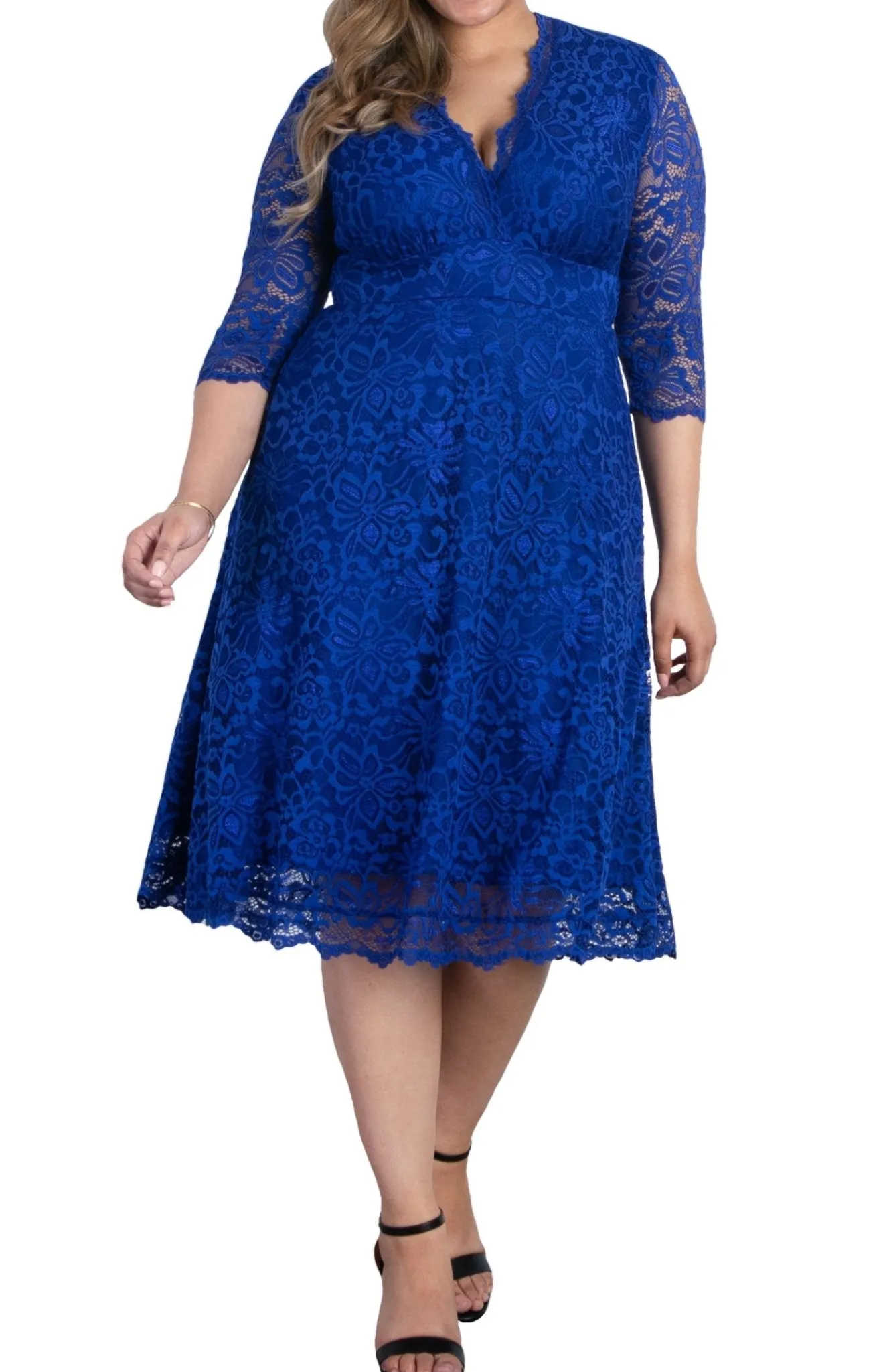 Mademoiselle Lace Cocktail Dress - Plus