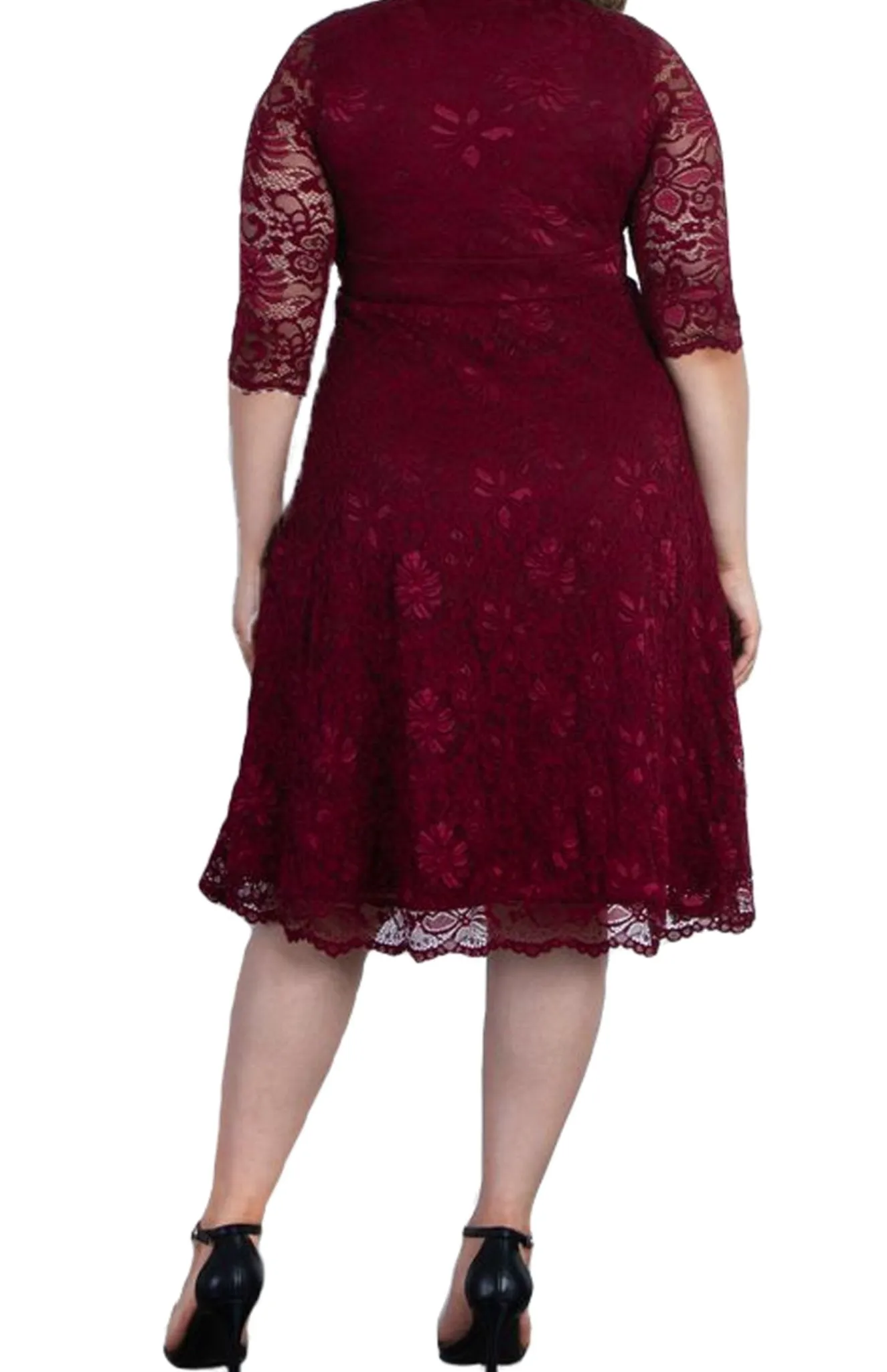 Mademoiselle Lace Cocktail Dress - Plus