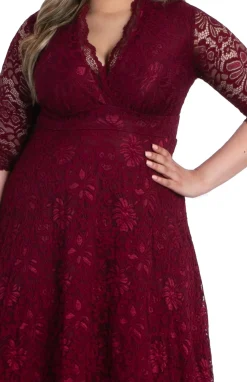 Mademoiselle Lace Cocktail Dress - Plus