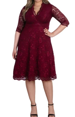 Mademoiselle Lace Cocktail Dress - Plus