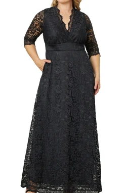 Maria Lace Evening Gown - Plus