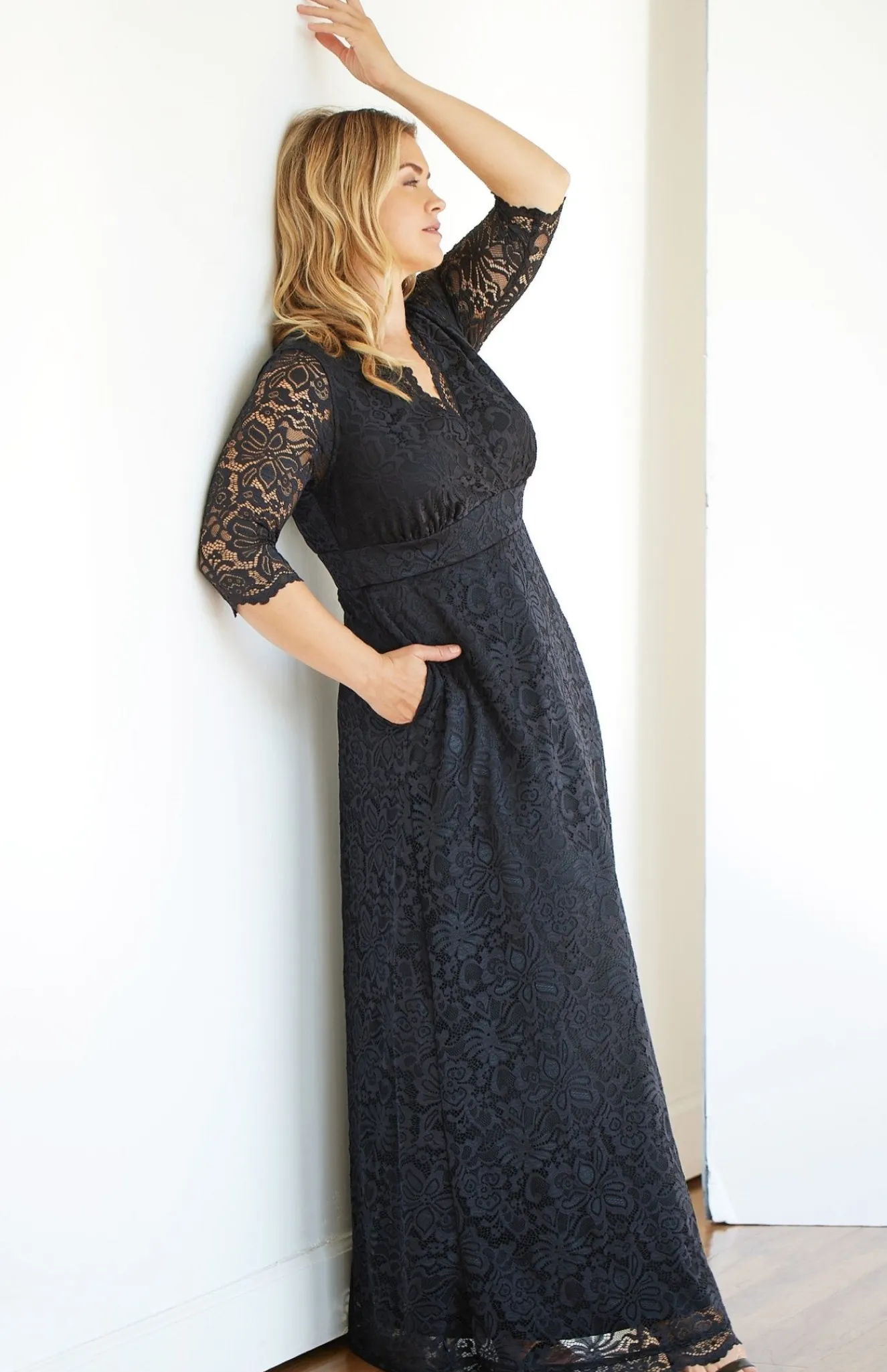 Maria Lace Evening Gown - Plus