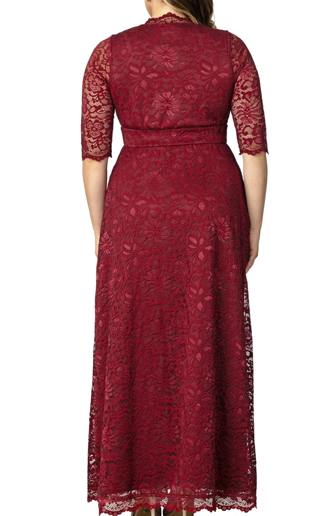 Maria Lace Evening Gown - Plus