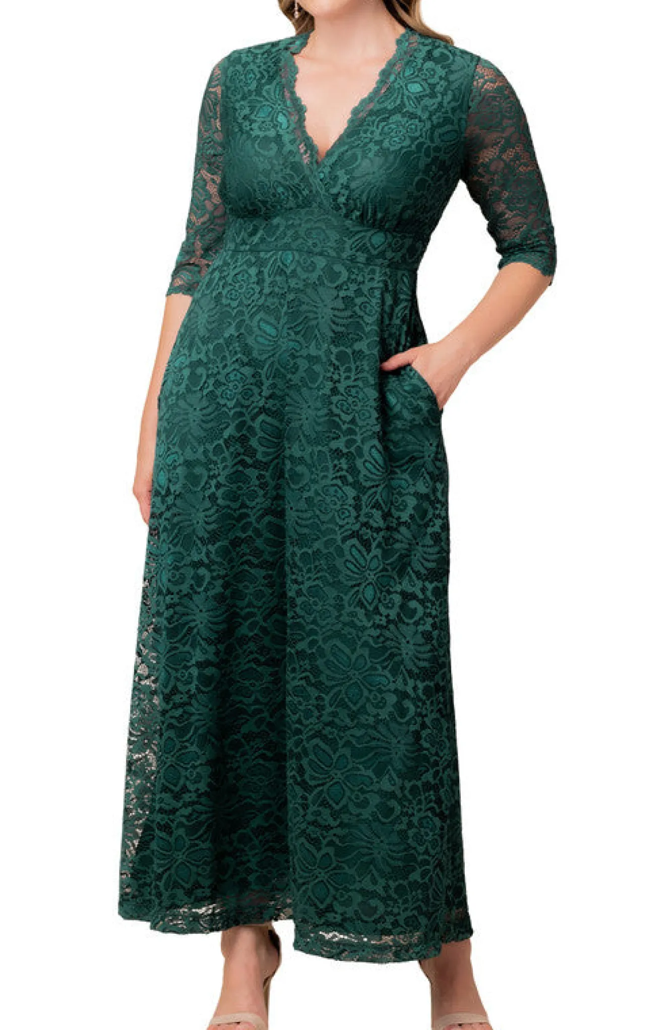 Maria Lace Evening Gown - Plus