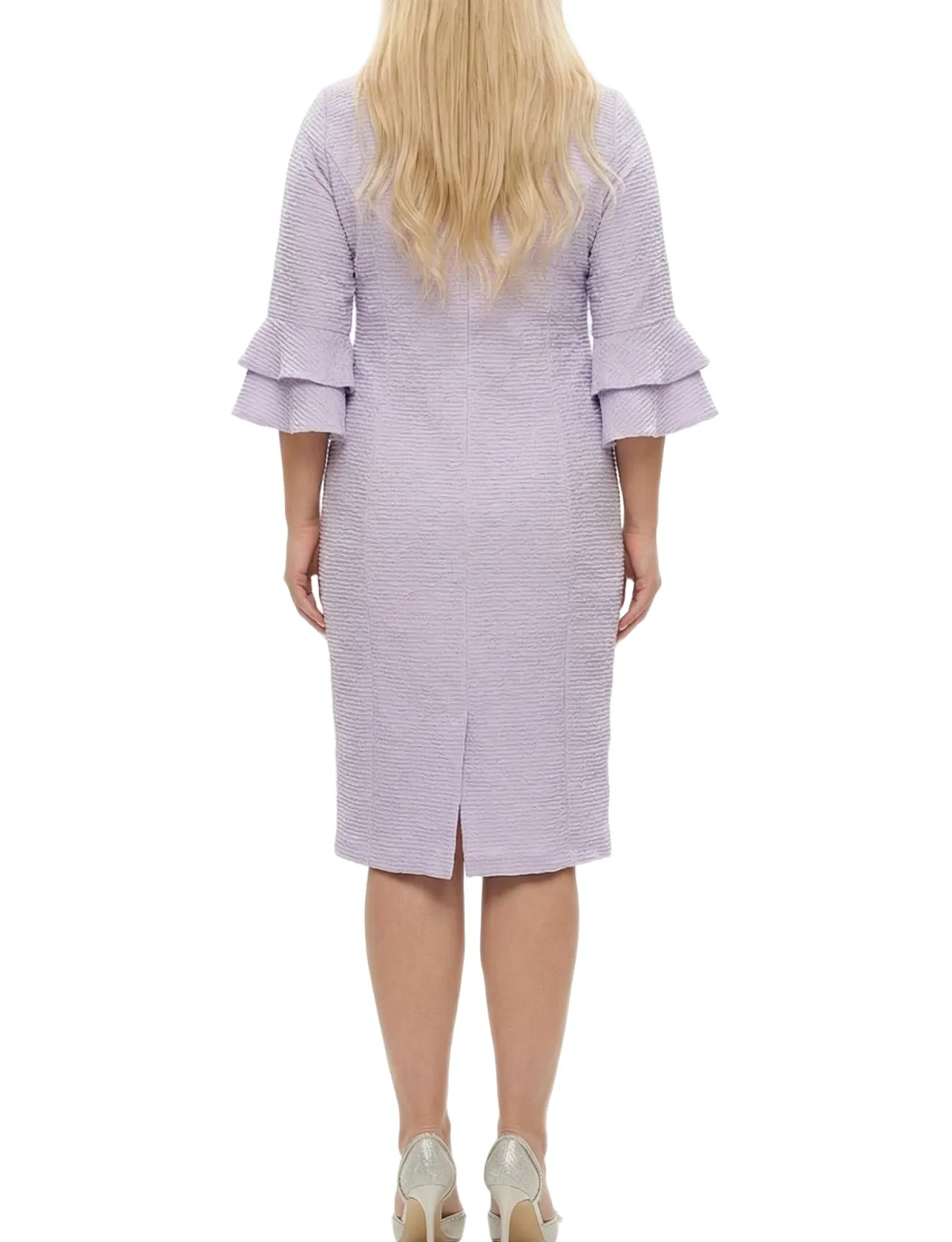NY Collection Plus Size 3/4 Sleeve Shawl Collar Dress