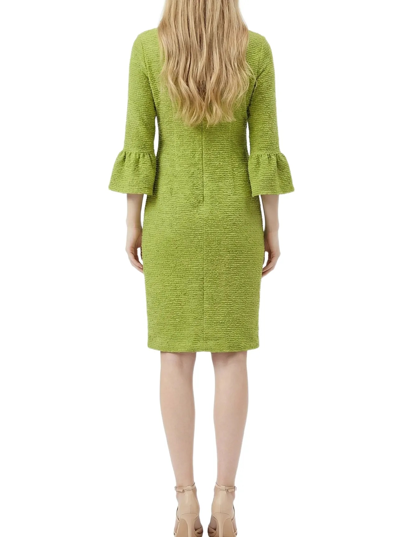 NY Collection 3/4 Sleeve Pearl Detail Dress