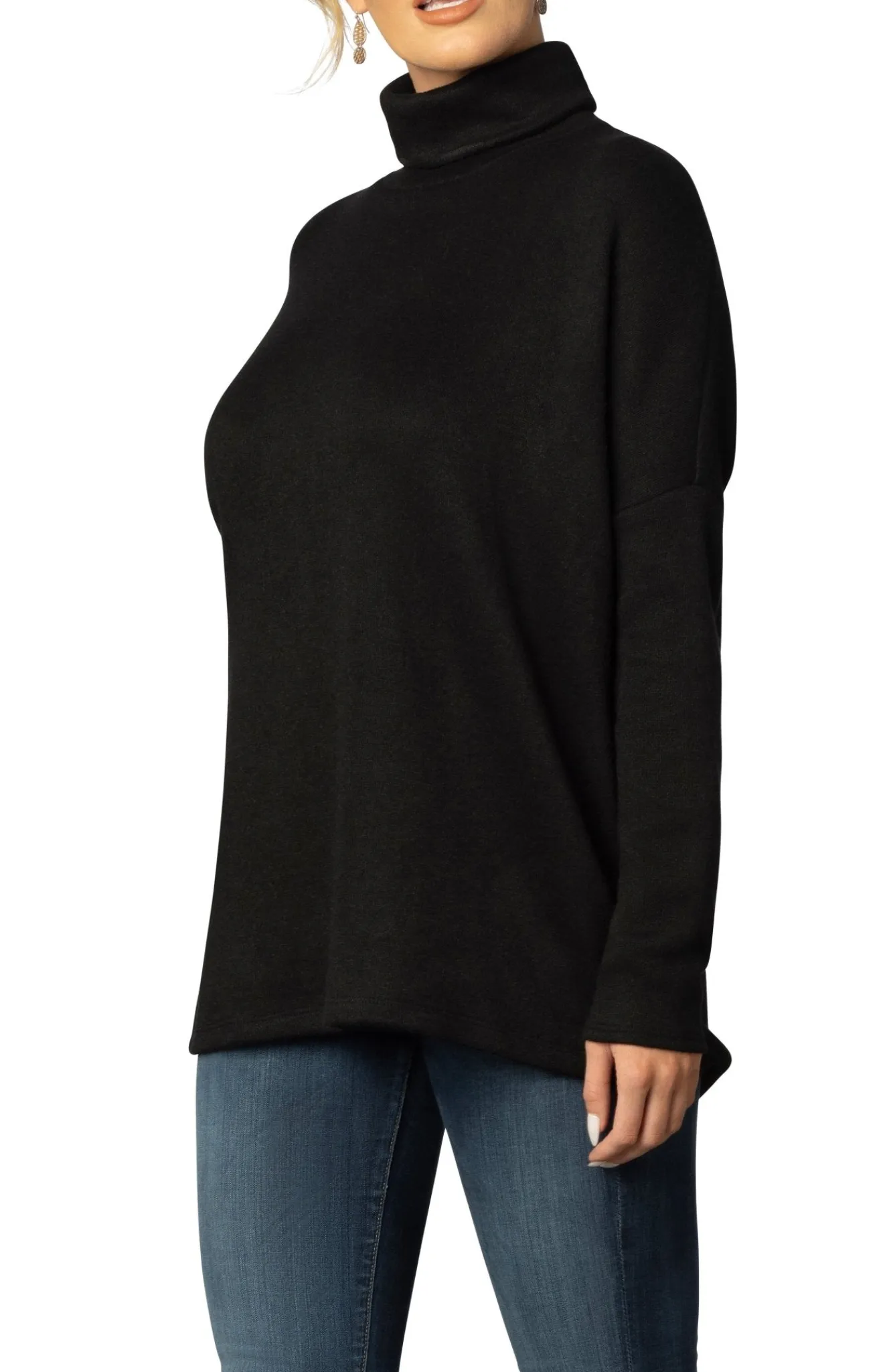Paris Turtleneck Tunic Sweater