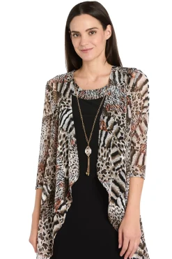 2-Piece Jacket Dress with Detachable Necklace