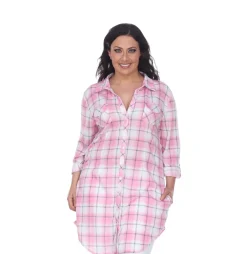 Piper Stretchy Plaid Tunic - Plus