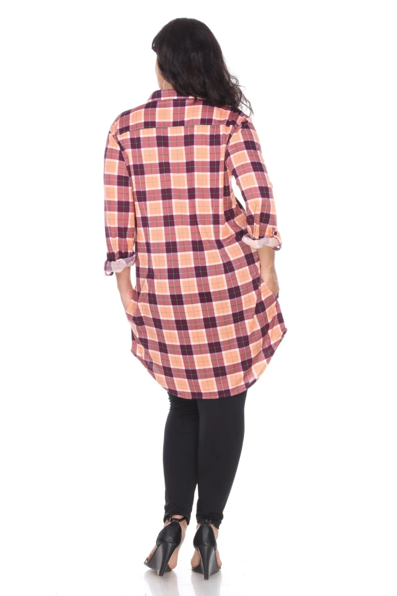 Piper Stretchy Plaid Tunic - Plus
