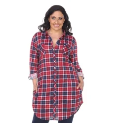 Piper Stretchy Plaid Tunic - Plus