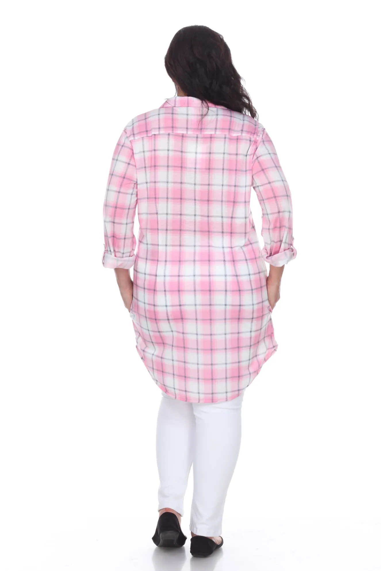 Piper Stretchy Plaid Tunic - Plus