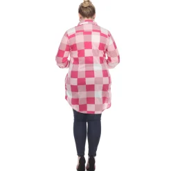 Plaid Tunic Shirt - Plus