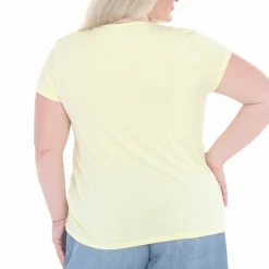 Plus Size V-Neck Front Tie Pullover Top