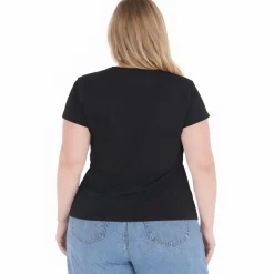 Plus Size V-Neck Front Tie Pullover Top
