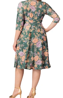 Royal Sweetheart Cocktail Dress- Green Garden -Plus