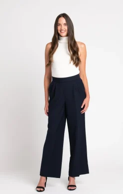 Roz & Ali™ Pleated Wide Leg Trouser Pants
