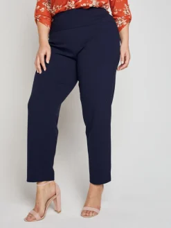 Roz & Ali™ Secret Agent Pants Tummy ControlSlim Leg Pants - Plus