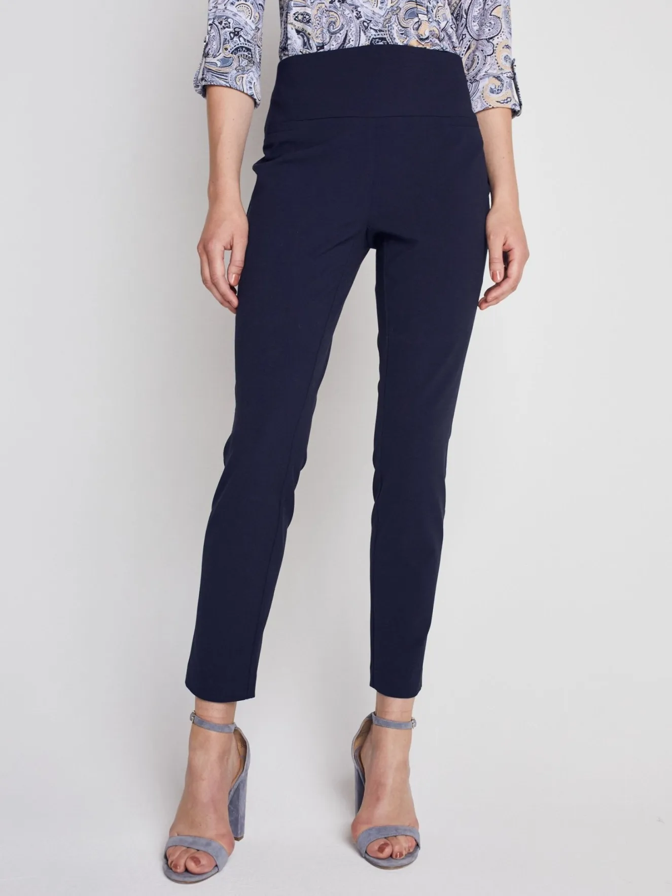 Roz & Ali™ Secret Agent Pants Tummy ControlSlim Leg Pants - Petite
