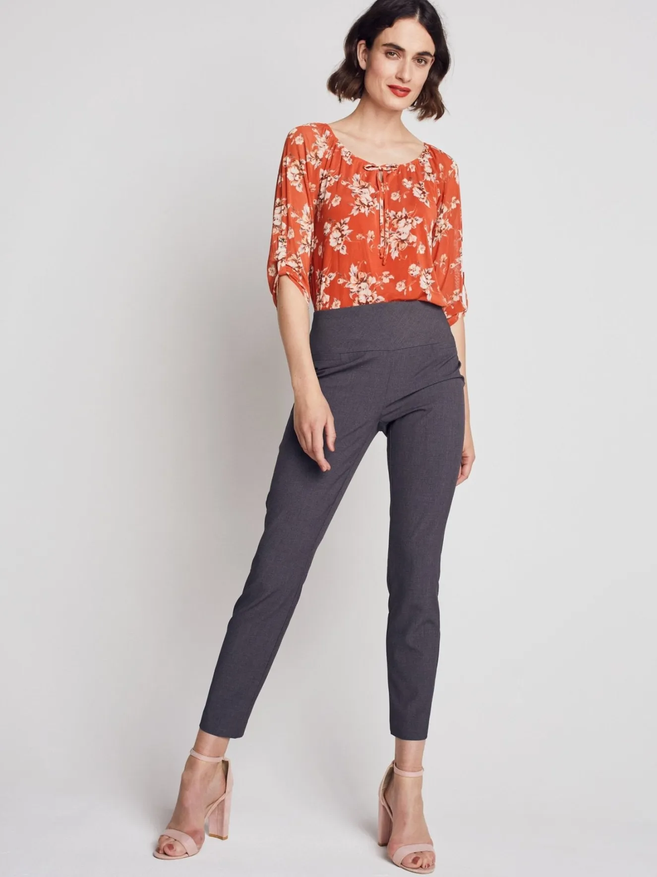 Roz & Ali™ Secret Agent Pants Tummy ControlSlim Leg Pants - Petite