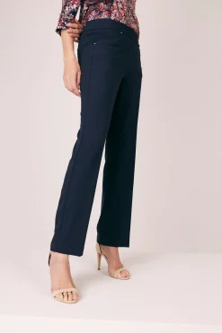 Roz & Ali™ Secret Agent Pull On Tummy Control Pants Straight Leg - Plus - Short Length