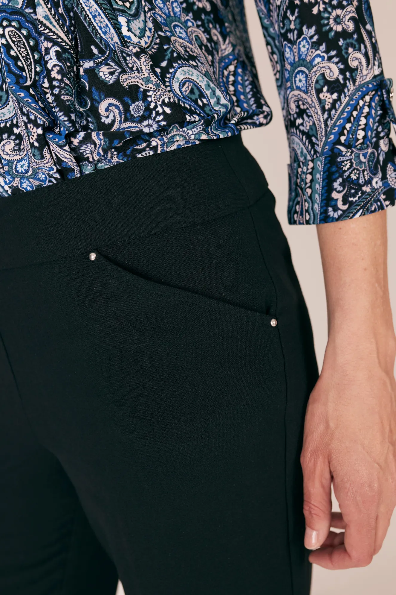 Roz & Ali™ Secret Agent Pull On Tummy Control Pants Straight Leg - Plus - Short Length