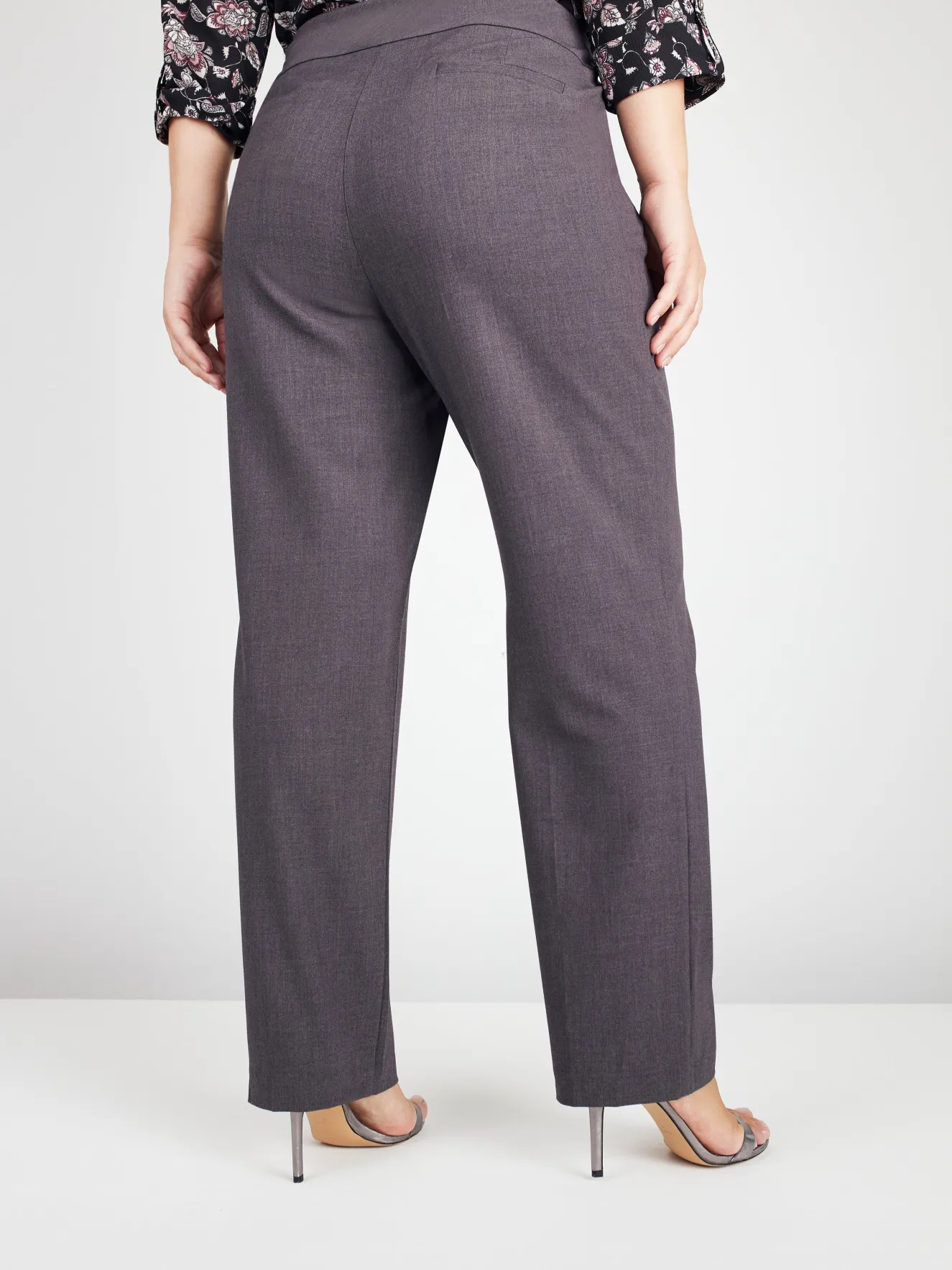 Roz & Ali™ Secret Agent Pull On Tummy Control Pants Straight Leg - Tall Length