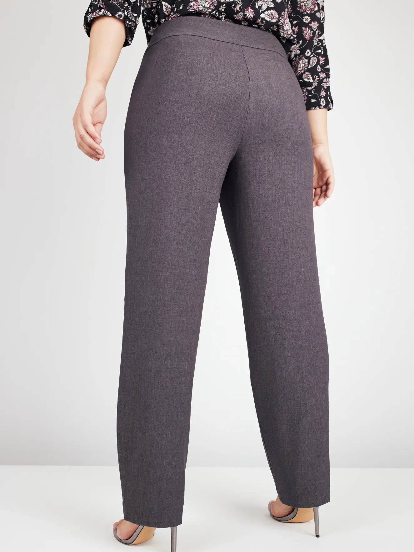 Roz & Ali™ Secret Agent Pull On Tummy Control Pants Straight Leg - Tall Length