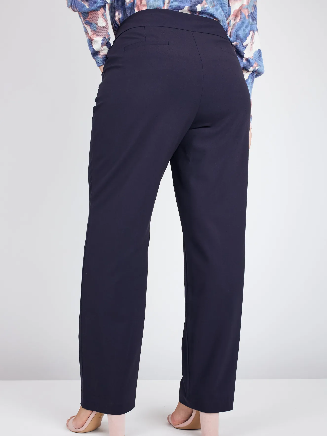 Roz & Ali™ Secret Agent Pull On Tummy Control Pants Straight Leg - Tall Length