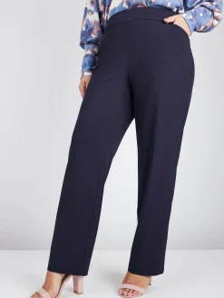 Roz & Ali™ Secret Agent Pull On Tummy Control Pants Straight Leg - Tall Length