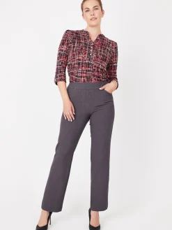 Roz & Ali™ Secret Agent Pull On Tummy Control Pants Straight Leg - Plus - Tall Length