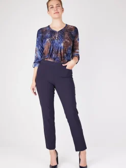 Roz & Ali™ Secret Agent Tummy Control Taper Pants - Petite