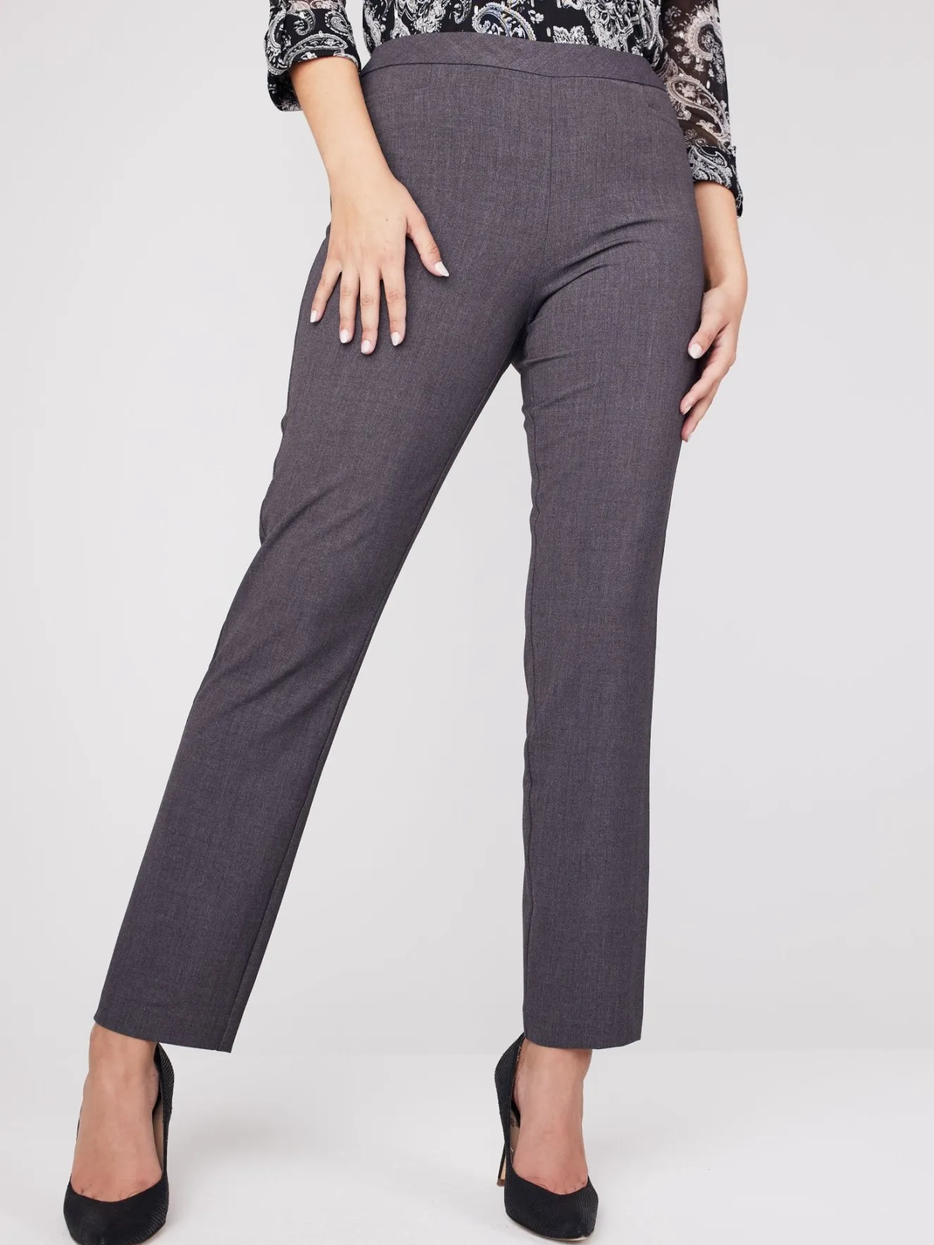 Roz & Ali™ Secret Agent Tummy Control Taper Pants - Petite
