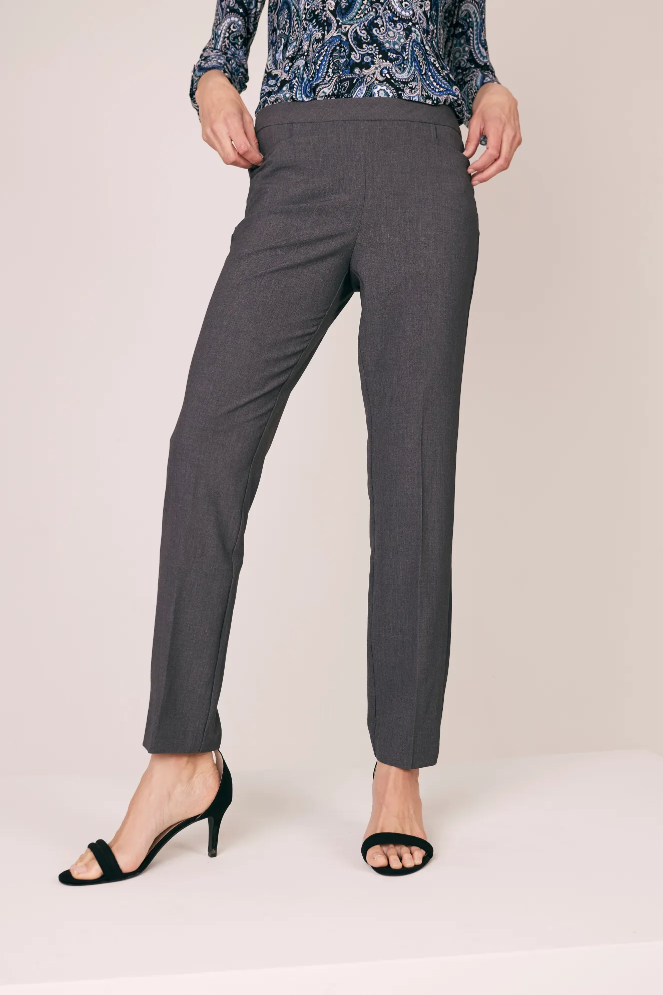 Roz & Ali™ Secret Agent Tummy Control Taper Pants - Short Length
