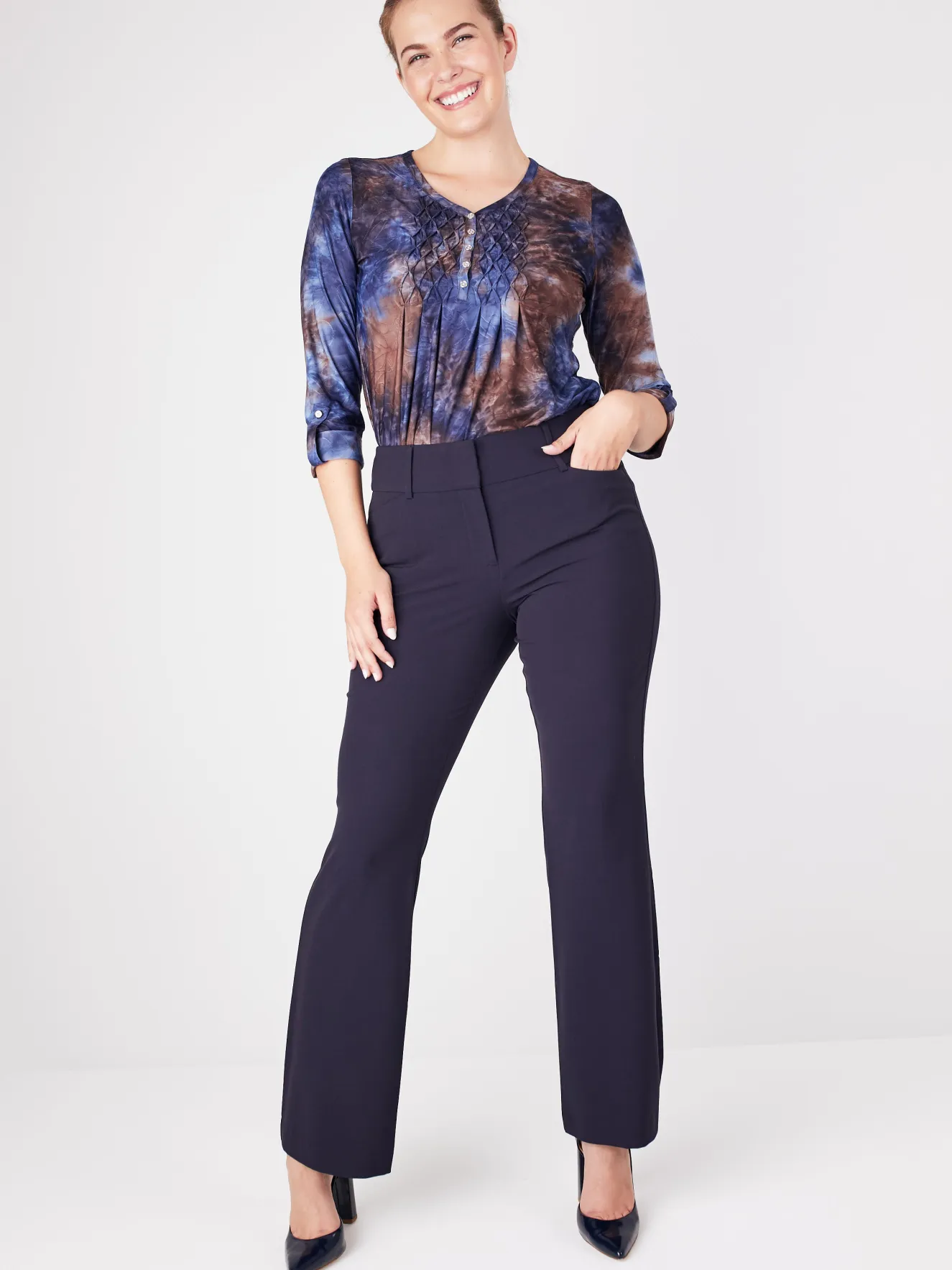 Roz & Ali™ Secret Agent Tummy Control Trouser Leg - Plus