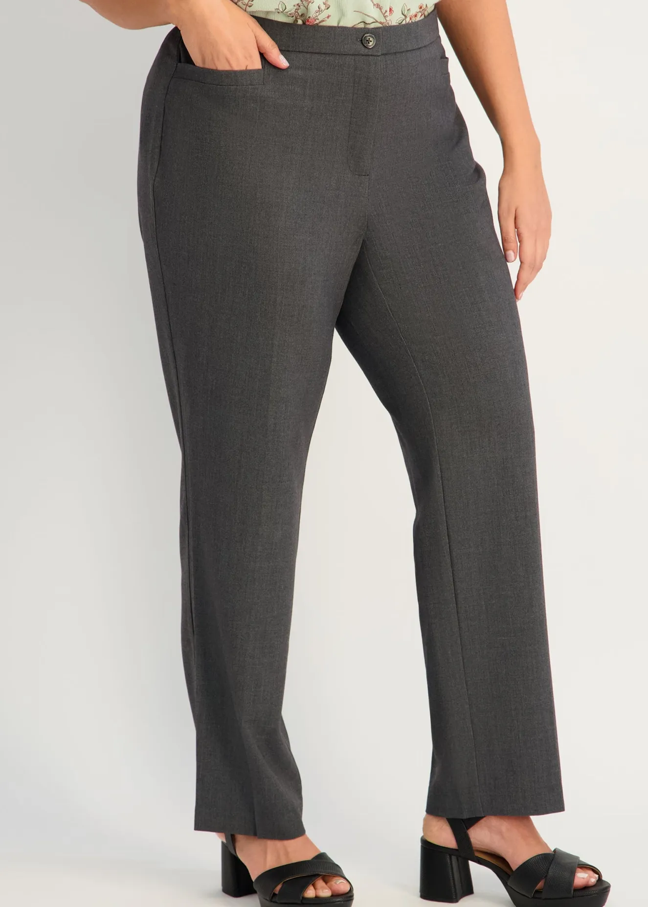 Roz & Ali™ Secret Agent Tummy Control Trouser Leg - Plus
