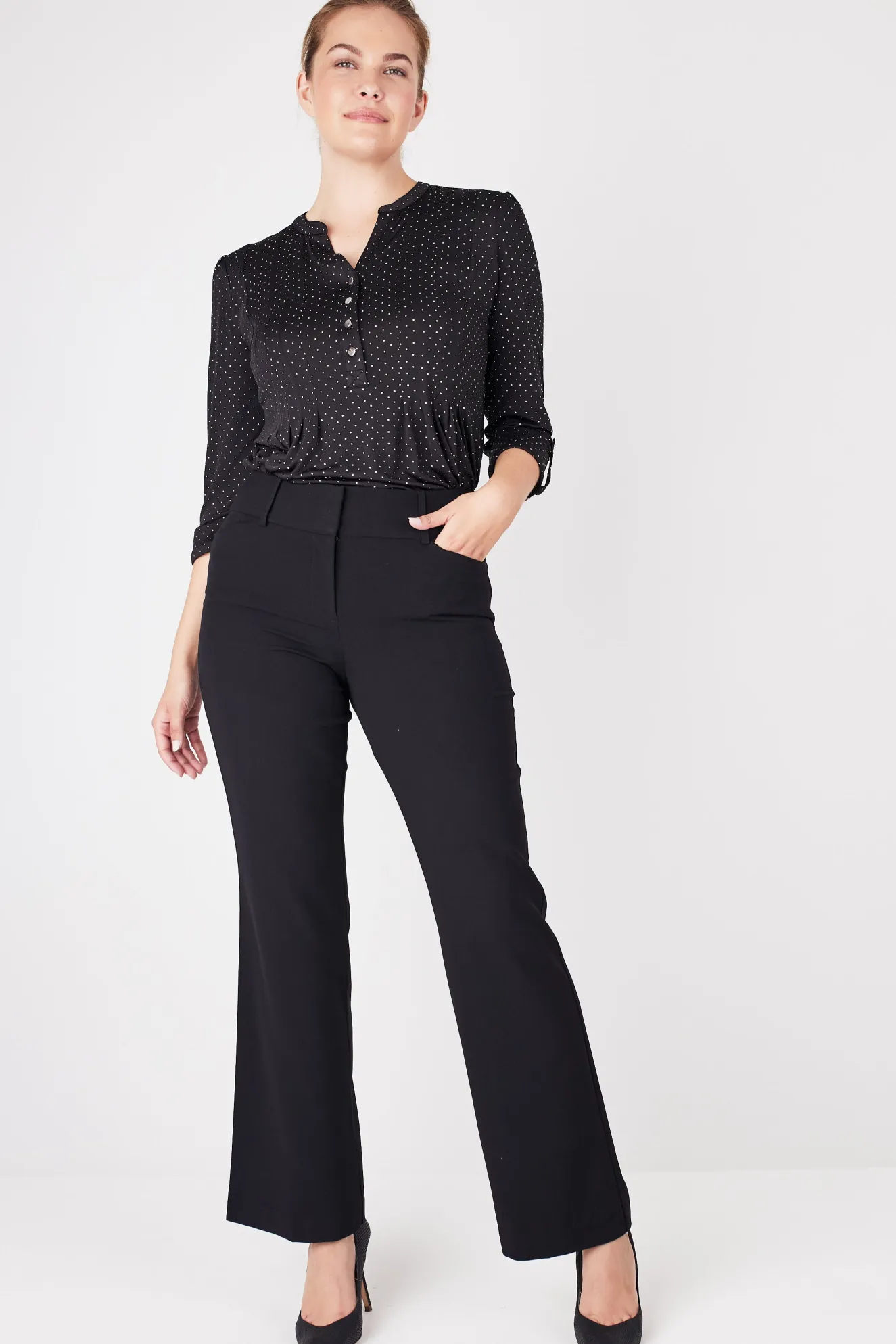 Roz & Ali™ Secret Agent Tummy Control Trouser Leg - Plus