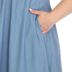 Ruffle Sleeve Knee-Length Dress - Plus